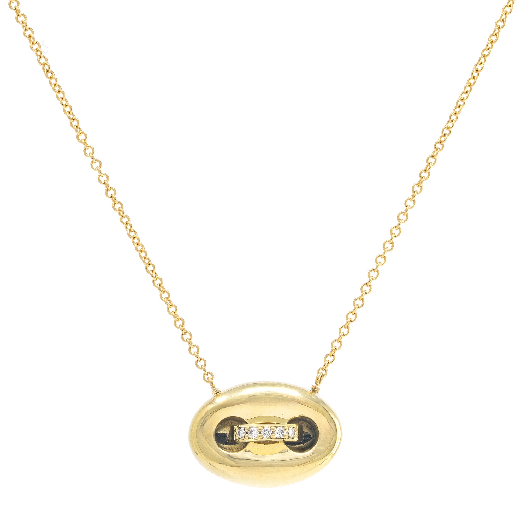 Mini Gold Mariner Link Necklace