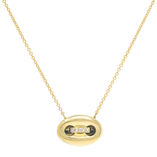 Mini Gold Mariner Link Necklace - Main Img