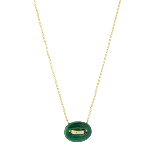 Mariner Link Necklace - Malachite - Main Img