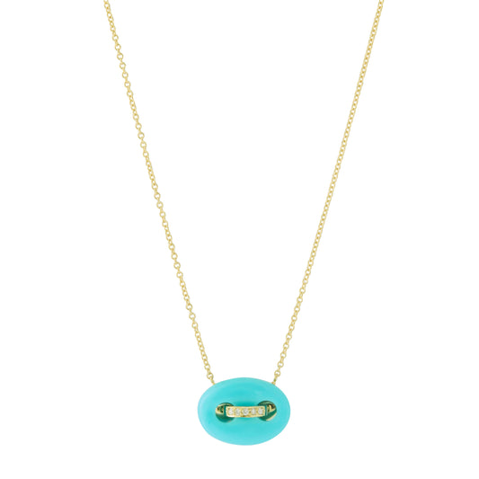 Mariner Link Necklace - Turquoise - Main Img