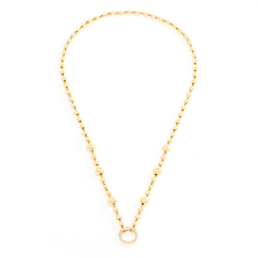 Ball Charm Chain Necklace - Main Img