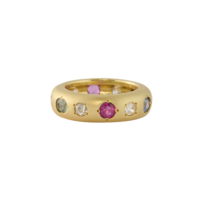 Jenna Blake - Rainbow Sapphire and Diamond Gypsy Band