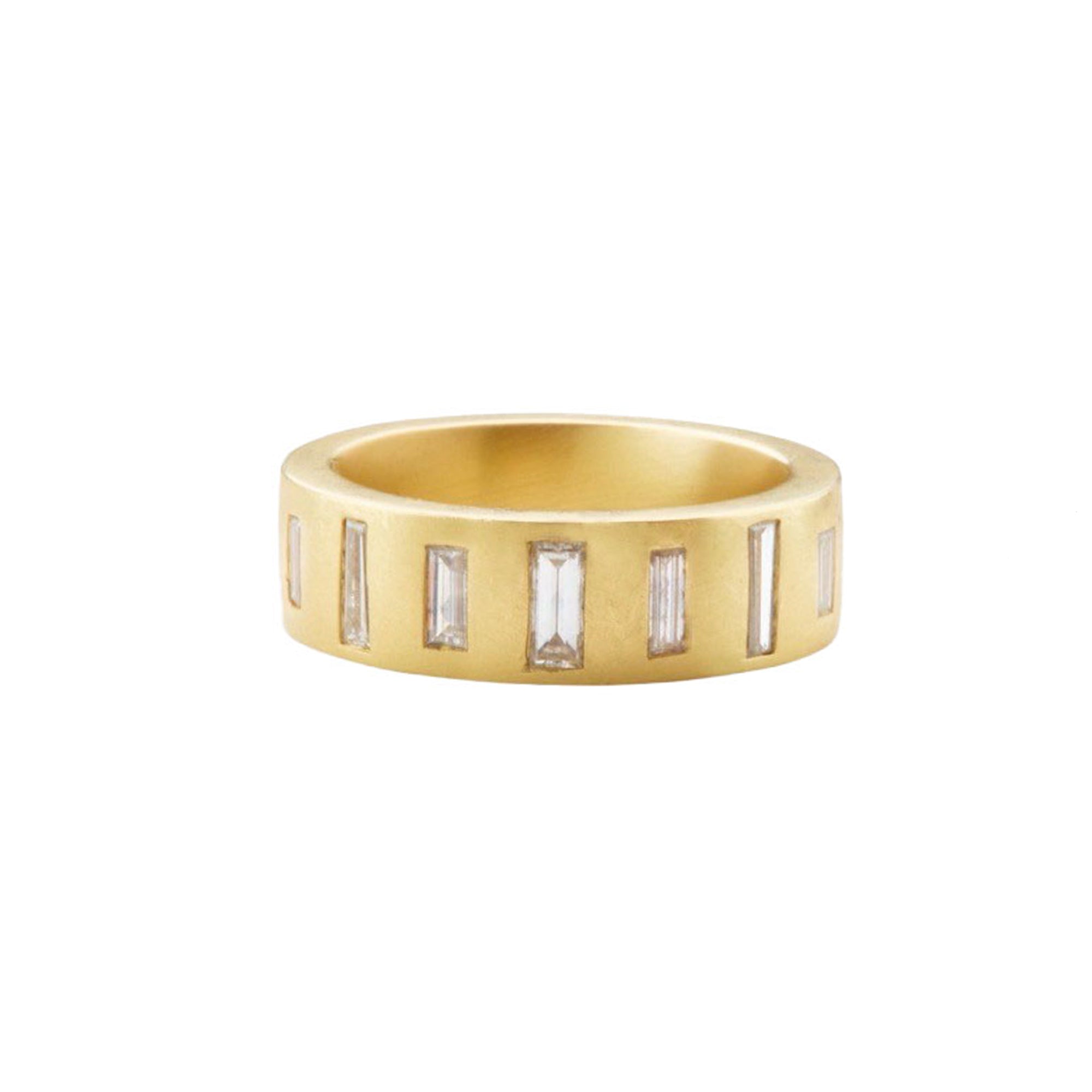 Baguette Diamond Cigar Band Ring