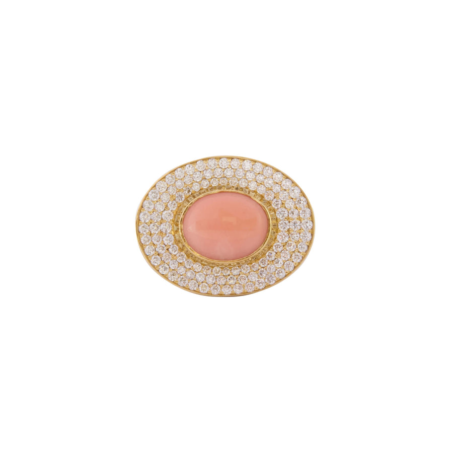 Jenna Blake Coral Eyecon Ring - Rings