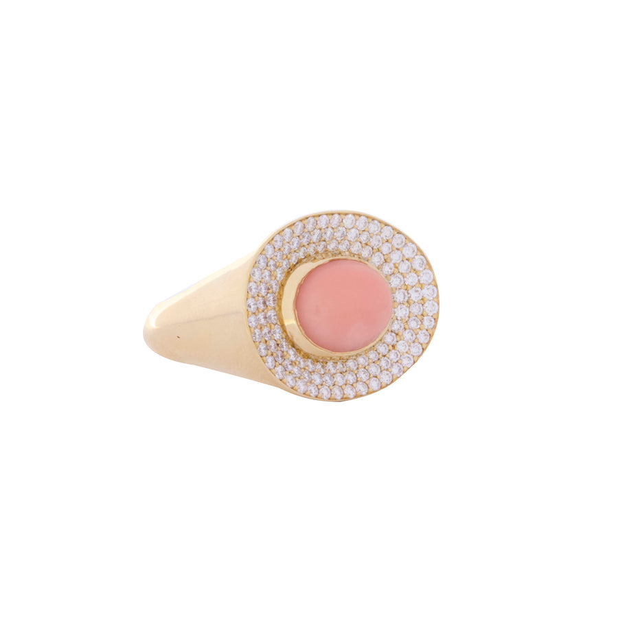 Jenna Blake Coral Eyecon Ring - Rings