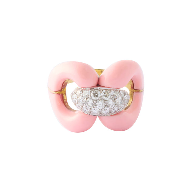 Jenna Blake Pink Nautical Ring - Rings