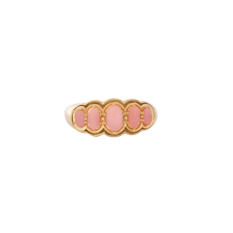 Jenna Blake New Victorian Ring - Coral - Rings