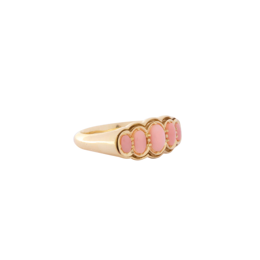 Jenna Blake New Victorian Ring - Coral - Rings