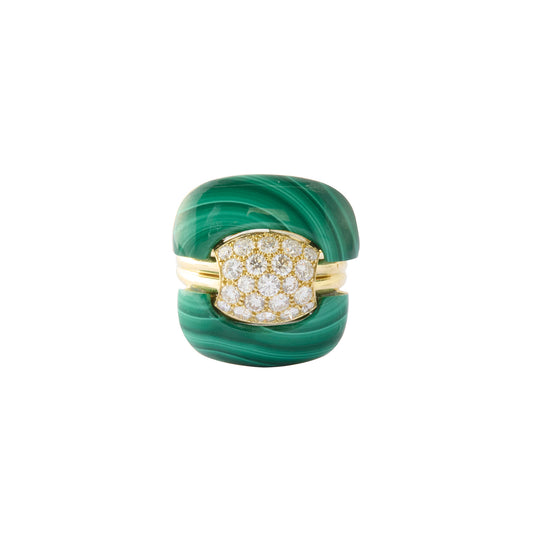 Malachite Trophy Ring - Main Img