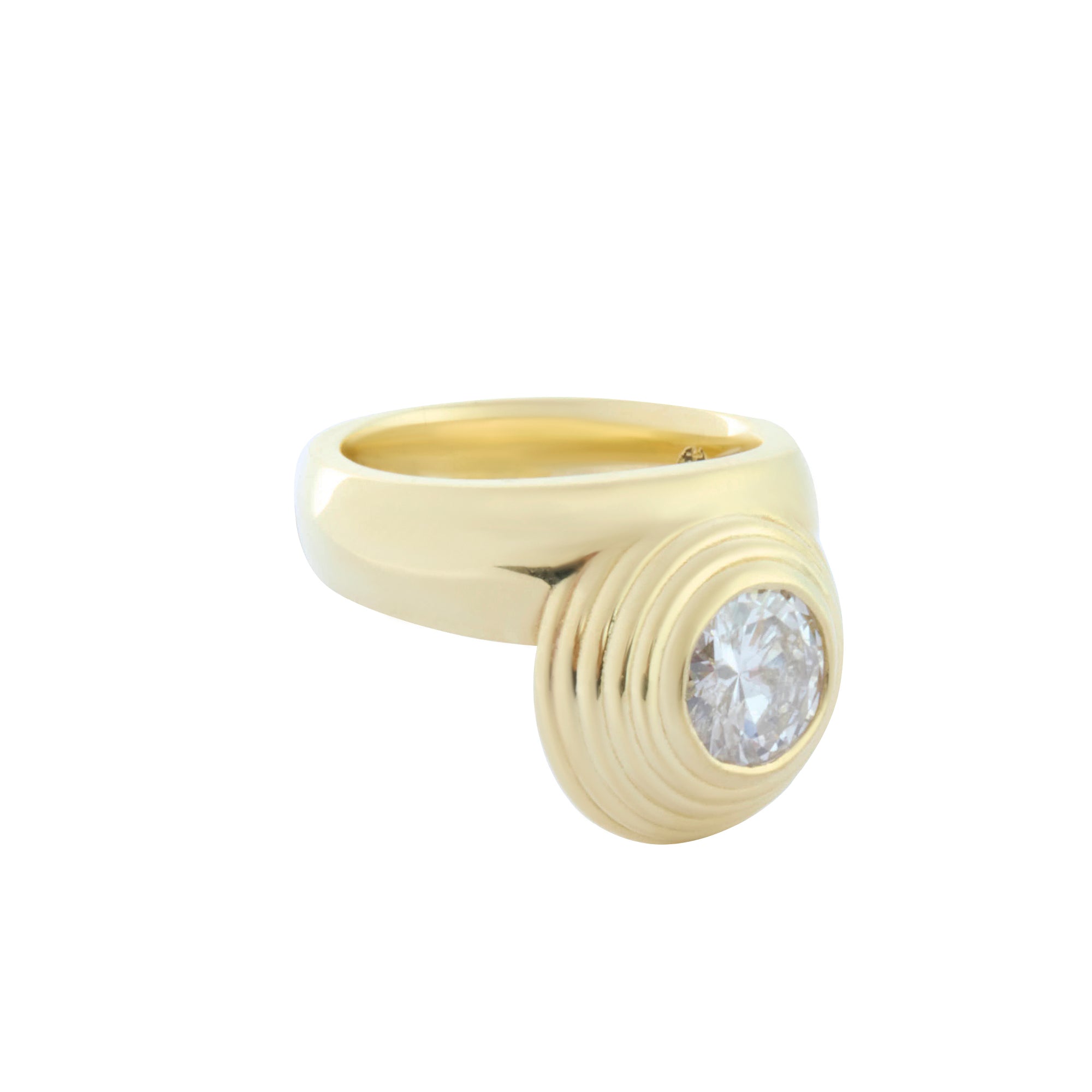 Round Diamond Deco Ring