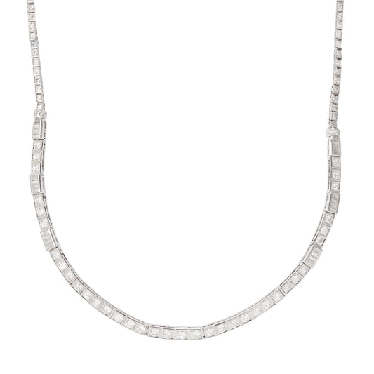 Diamond Box Necklace