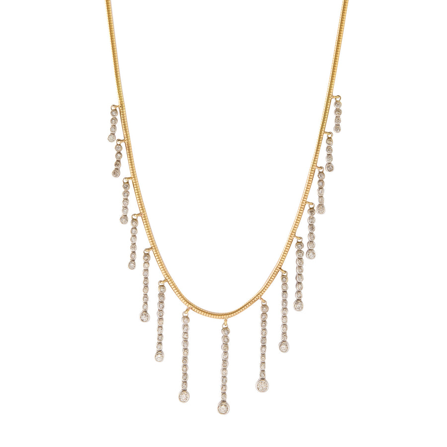 Jenna Blake Vintage Diamond Drop Fringe Necklace - Necklaces