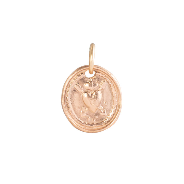 James Colarusso Hearts & Arrows Pendant - Rose Gold - Charms & Pendants - Broken English Jewelry