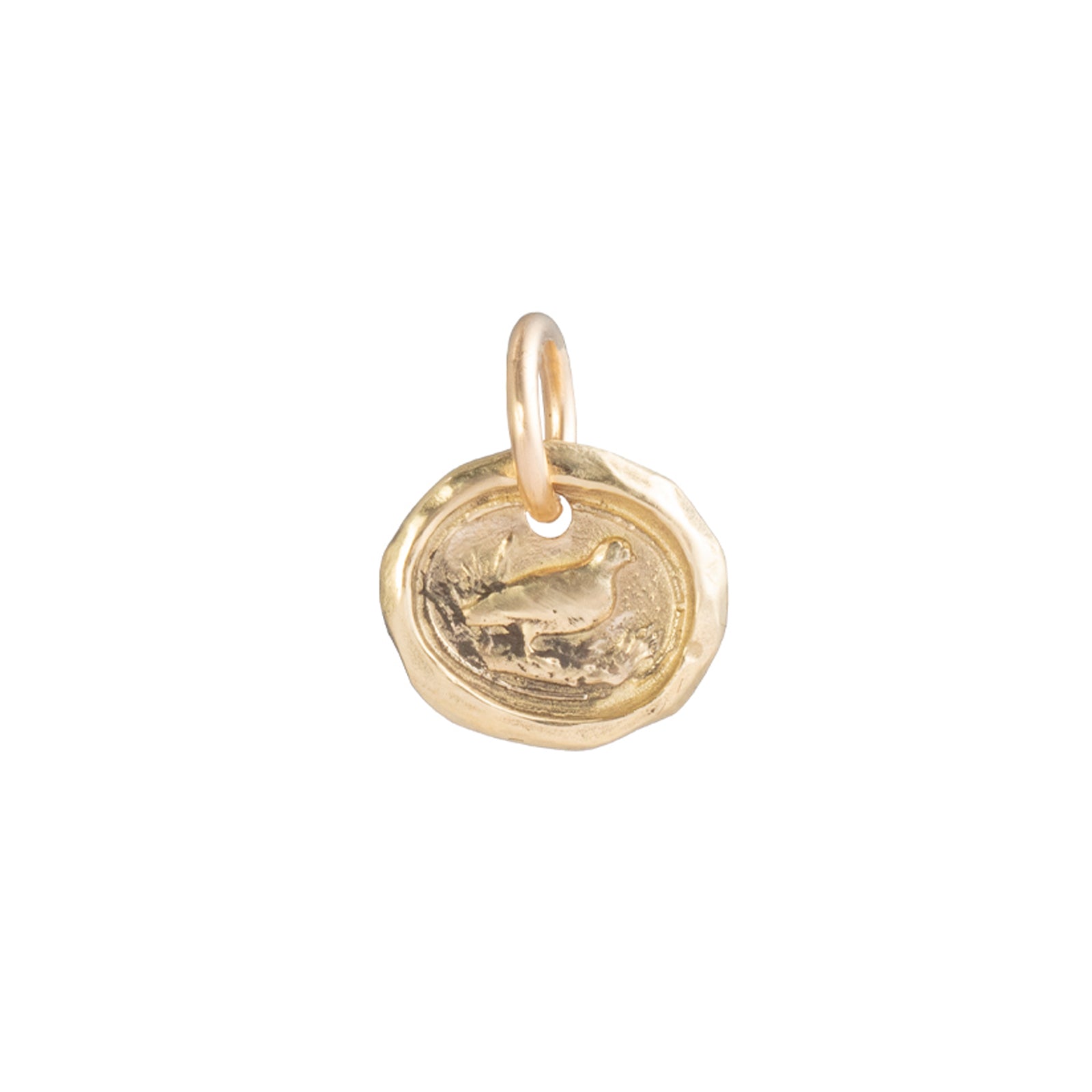 James Colarusso Dove Pendant - Yellow Gold - Charms & Pendants - Broken English Jewelry