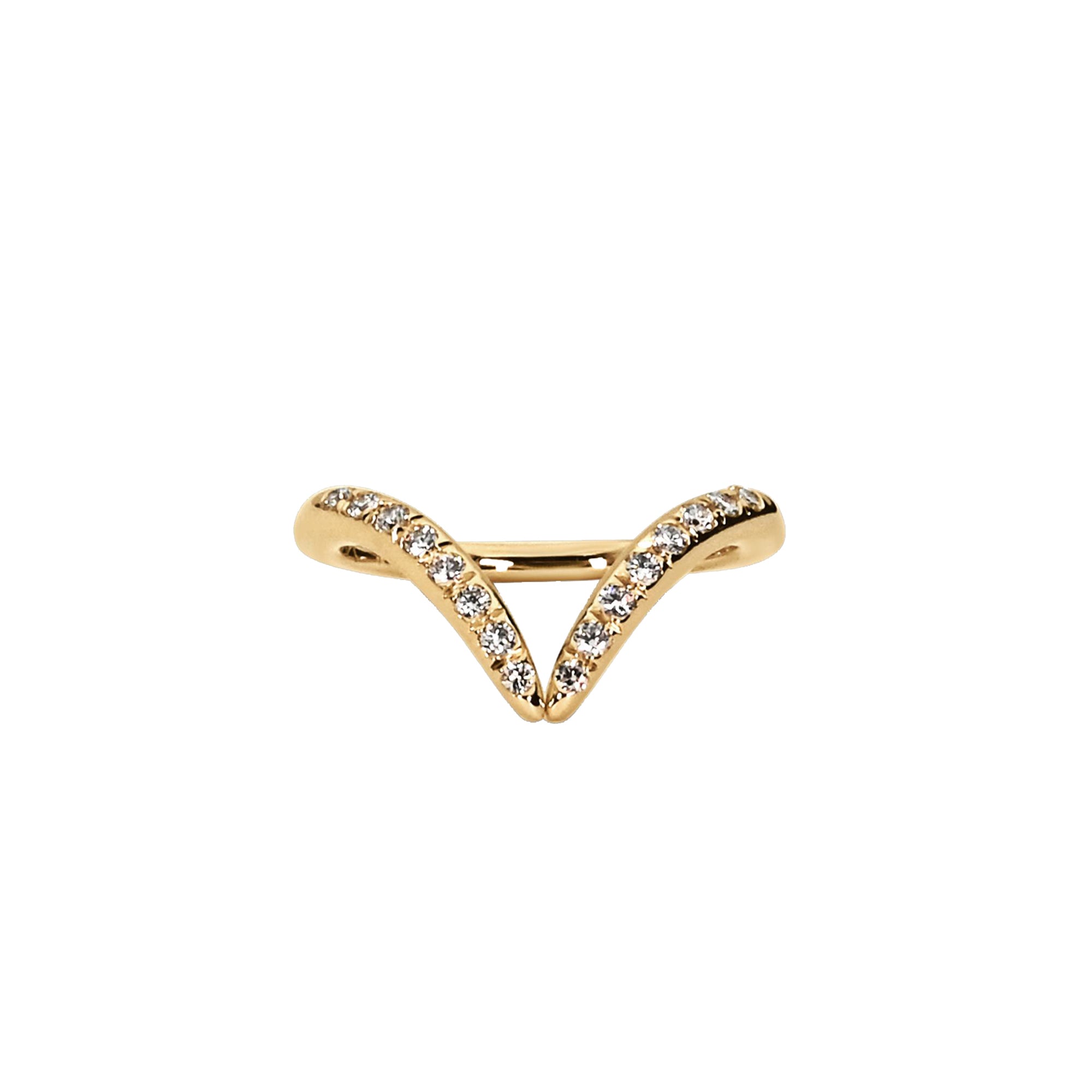 Pave Diamond Allure Liner Ring