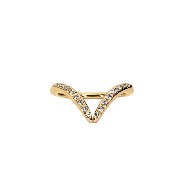 Pave Diamond Allure Liner Ring