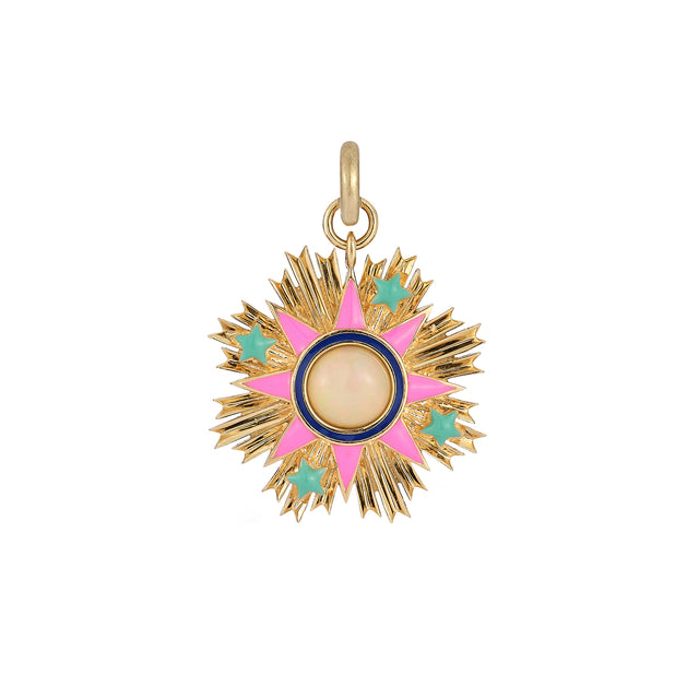 Storrow Emblem Rosa Charm, front view