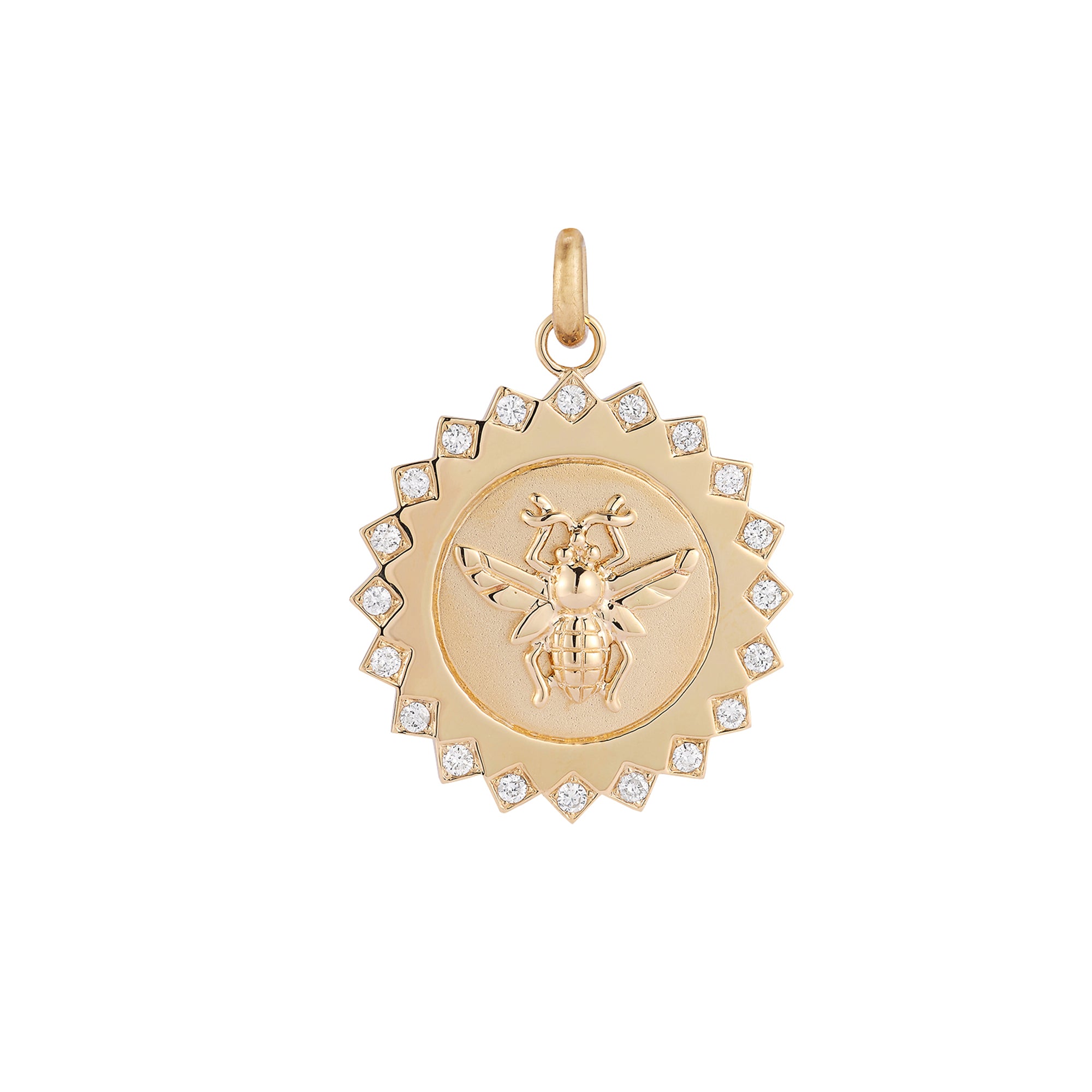 Diamond Bee Madelyn Medallion
