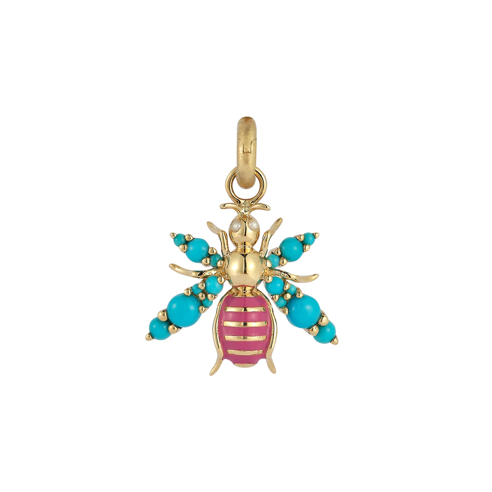 Storrow Betty Bee Charm - Turquoise - Charms & Pendants - Broken English Jewelry