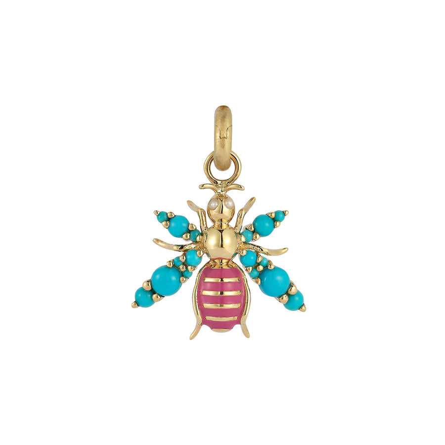 Storrow Betty Bee Charm - Turquoise - Charms & Pendants - Broken English Jewelry