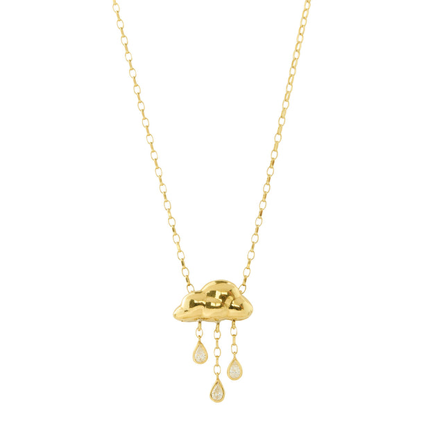 Jessie V E Every Cloud Locket Necklace - Necklaces - Broken English Jewelry