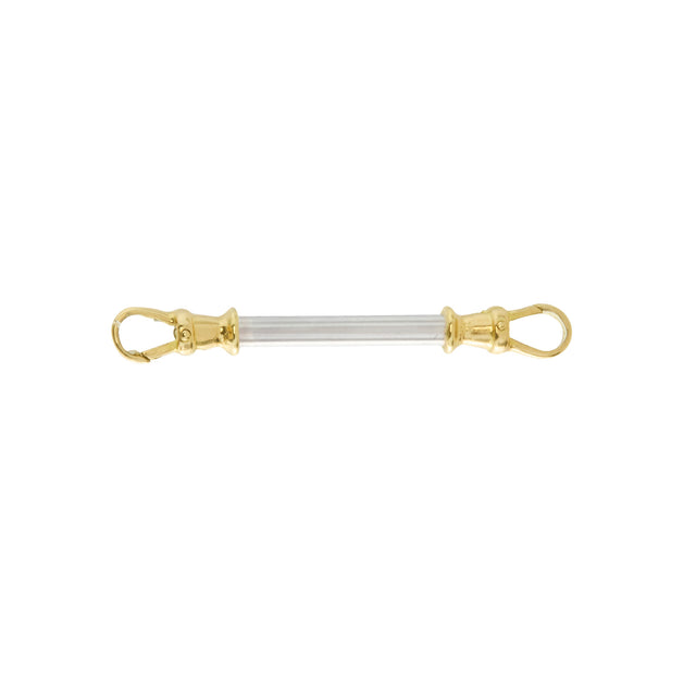 Jessie V E Extended Double Albert Clip - Charms & Pendants - Broken English Jewelry
