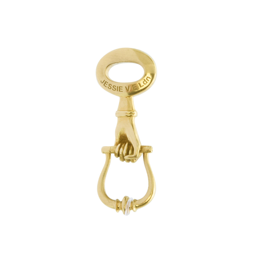 Jessie V E Small Keep Safe Co Pendant - Charms & Pendants - Broken English Jewelry back view
