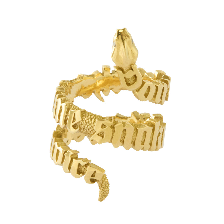 Jessie V E Don't Let The Same Snake Bite You Twice Ring - Rings - Broken English Jewelry