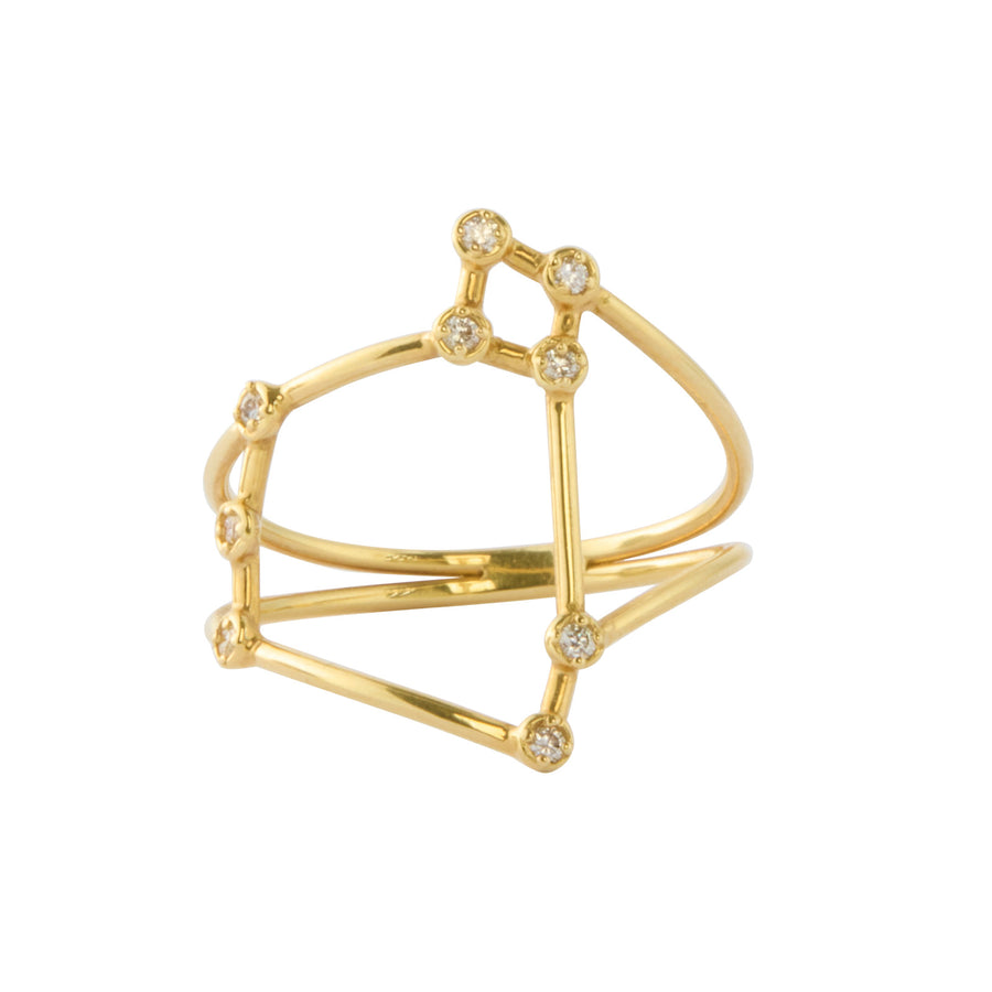 Jessie V E Sagittarius Constellation - Yellow Gold - Rings - Broken English Jewelry