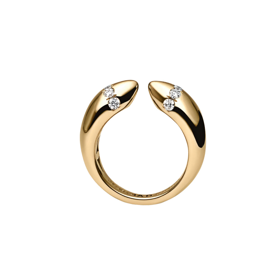 Diamond Contact Pave Ring