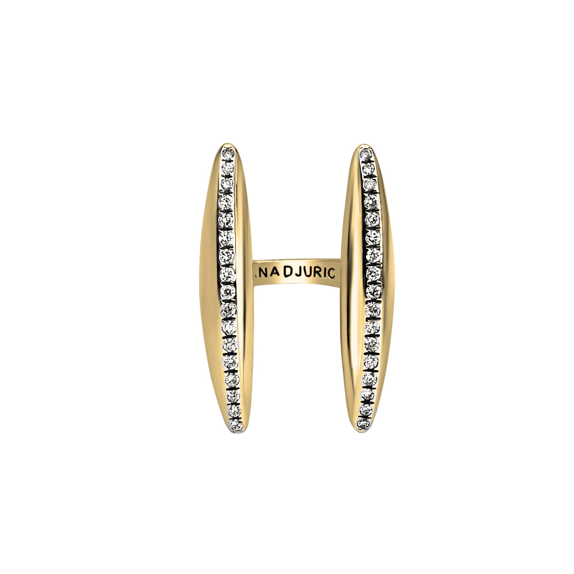 Diamond Crevice Pave Ring