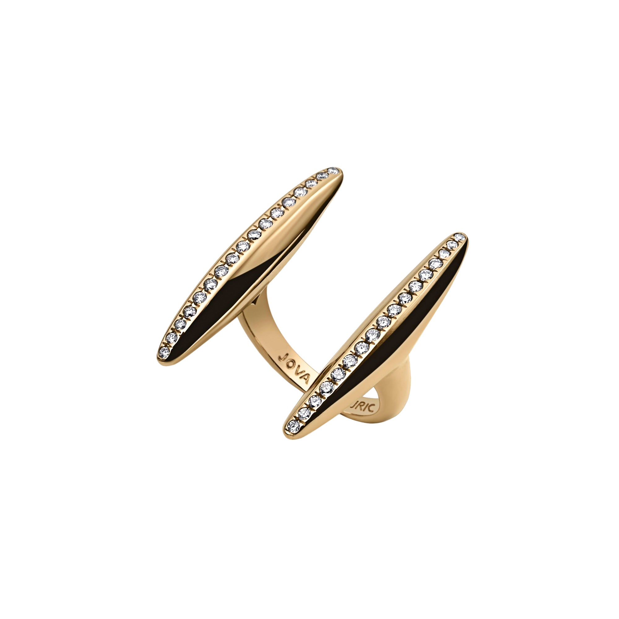 Diamond Crevice Pave Ring