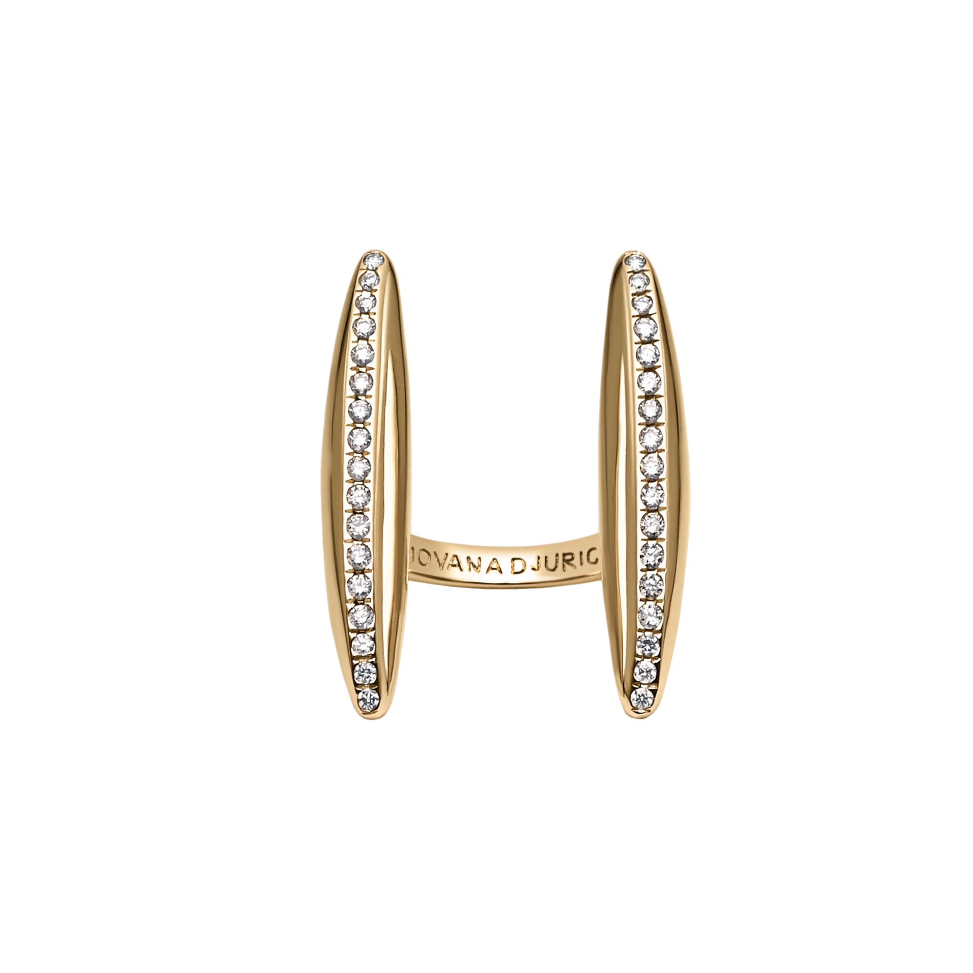 Diamond Crevice Pave Ring