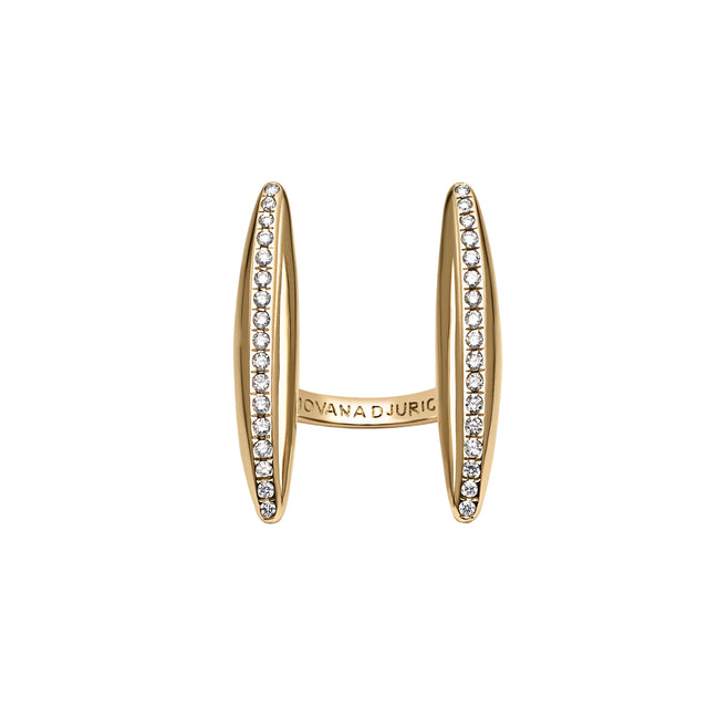 Diamond Crevice Pave Ring