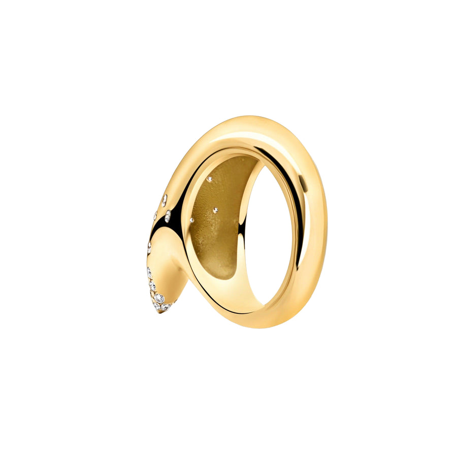 Diamond M Crescent Disperse Ring