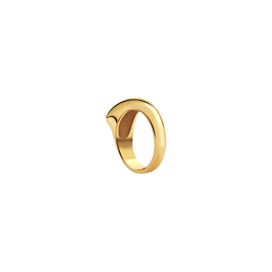 S Crescent Ring