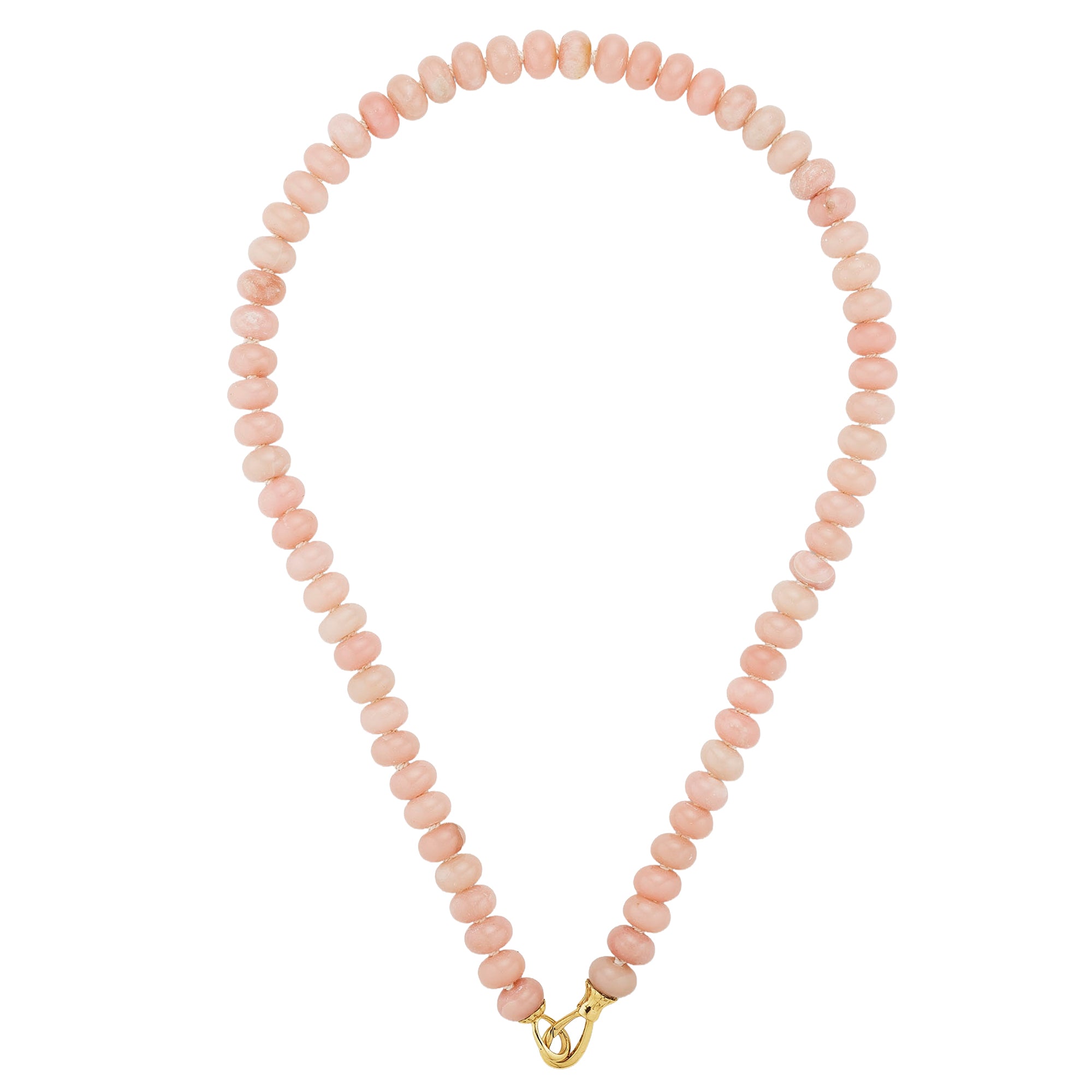 Kate Collins - Pink Opal Rondelle Bead Necklace