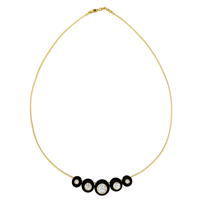 Kate Collins - Black Onyx Bead Gemstone Necklace