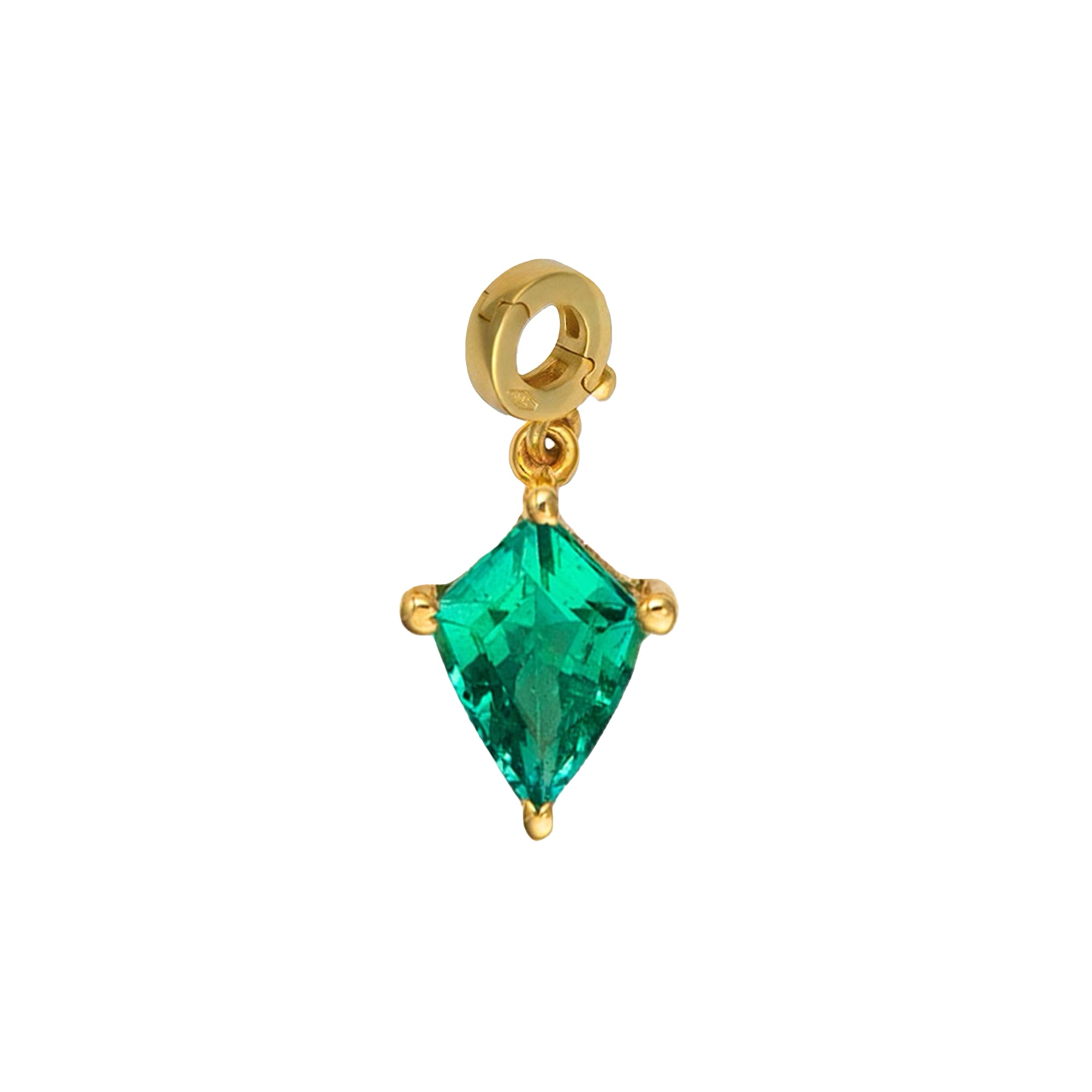 Petite Emerald Kite Charm