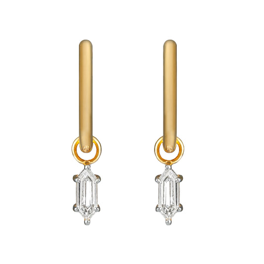 Petite Diamond Drip Stud - Main Img