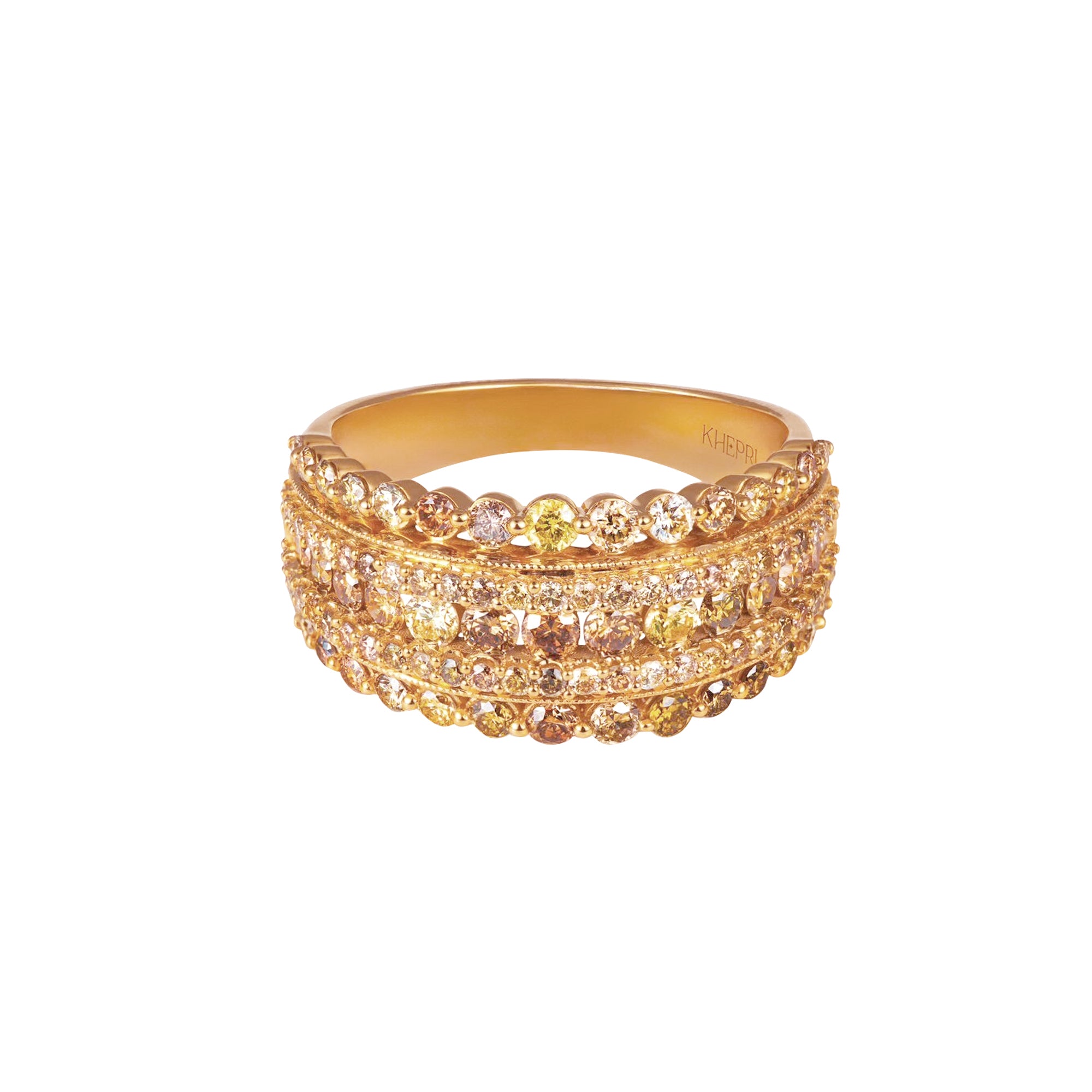5 Row Diamond Stardust Ring