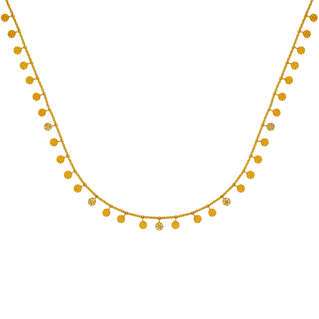 Khepri - Fancy Color Diamond Esmeralda Necklace