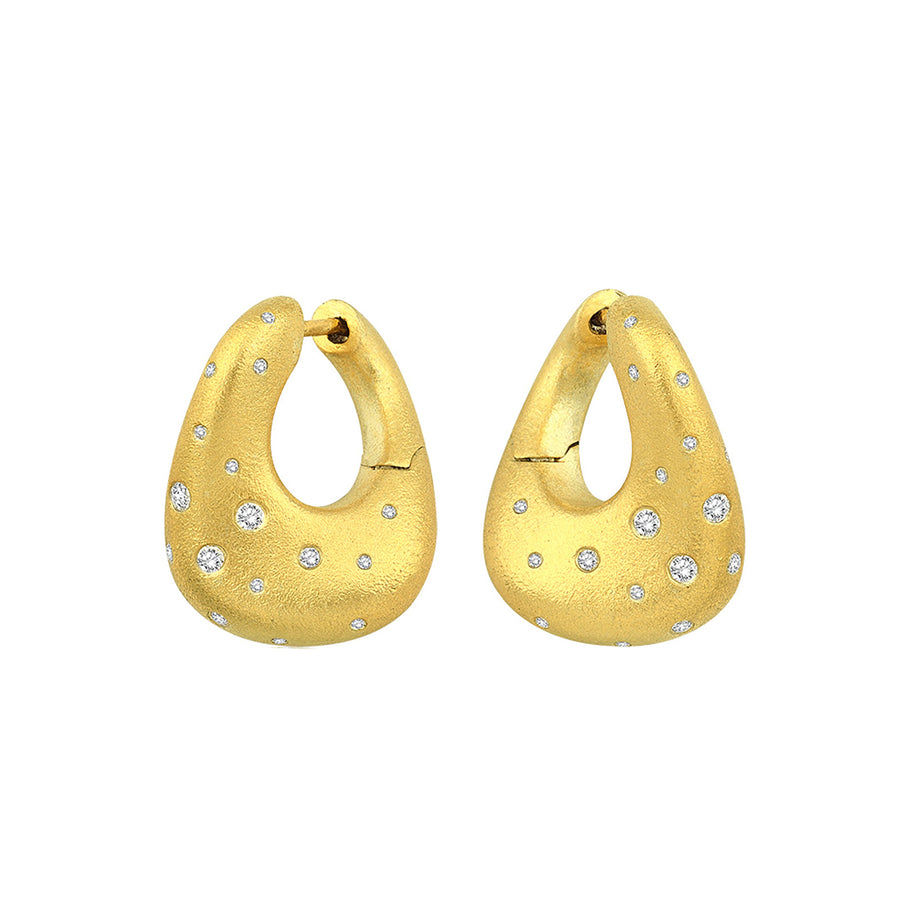 Kloto Ora Earrings - Earrings - Broken English Jewelry, front and angled view