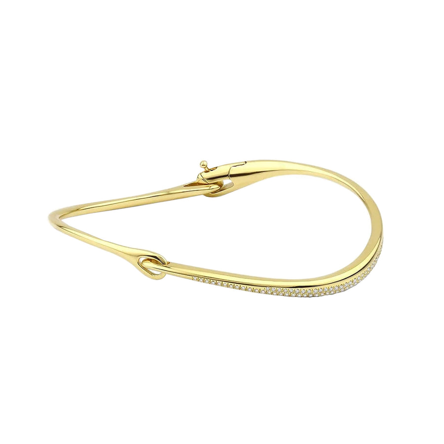 Origin Diamond Bracelet - Yellow Gold - Bracelets - Broken English Jewelry side view