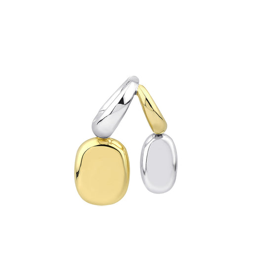 Two Tone Vault Earring - Main Img