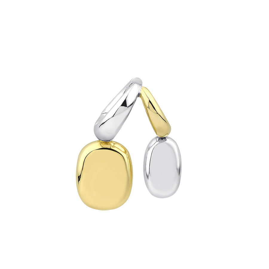 Kloto Two Tone Vault Earring - Earrings - Broken English Jewelry
