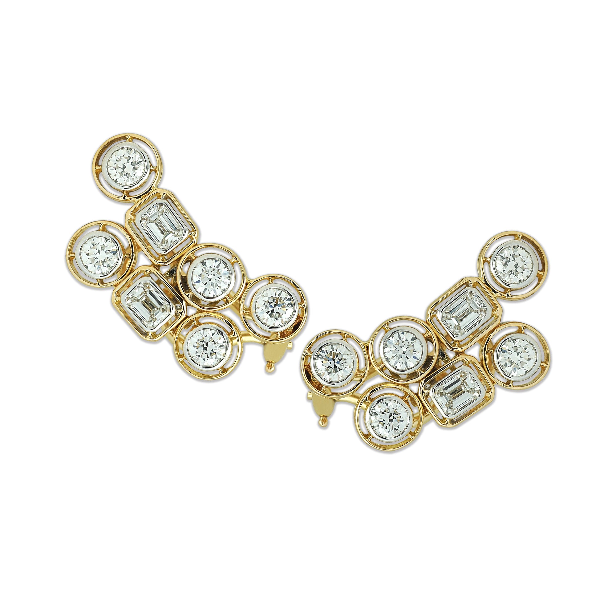 Diamond Mingle Arch Earrings