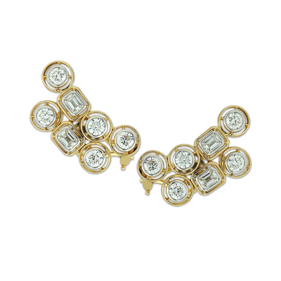 Diamond Mingle Arch Earrings