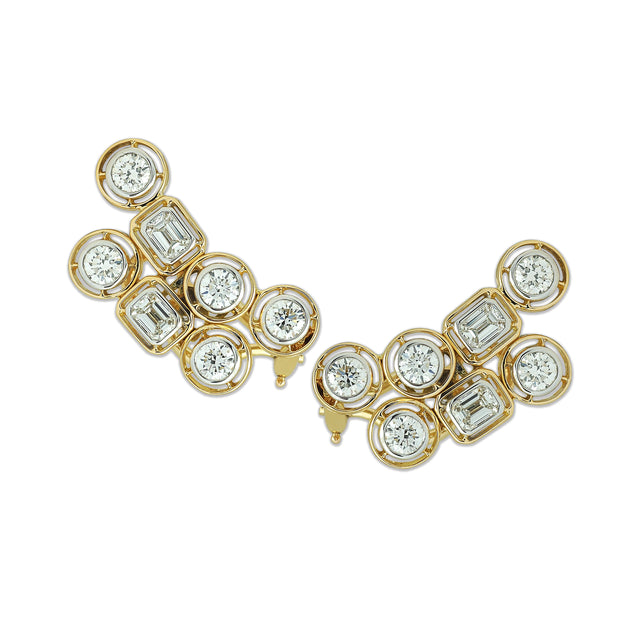 Diamond Mingle Arch Earrings