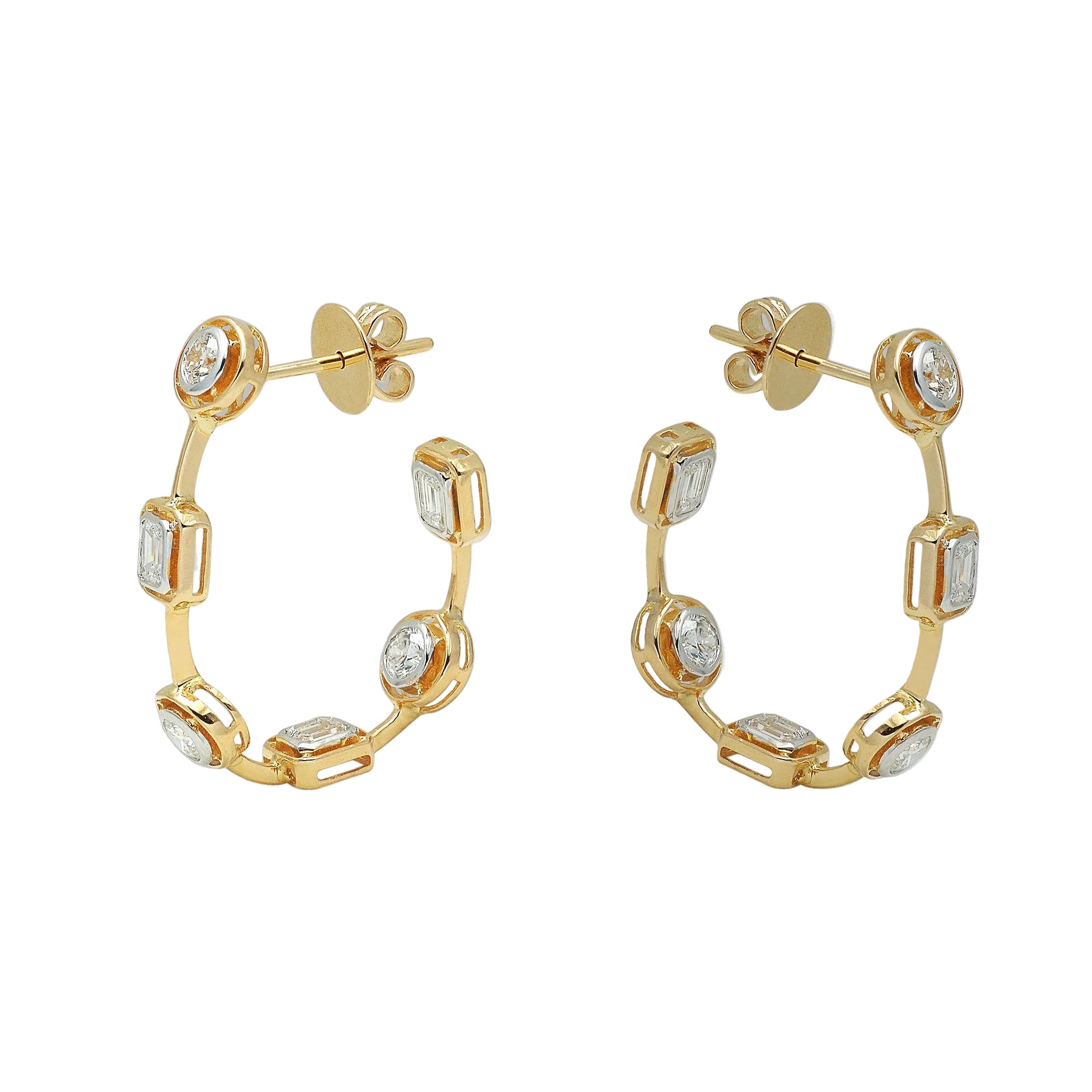 Scattered Hoop Earrings